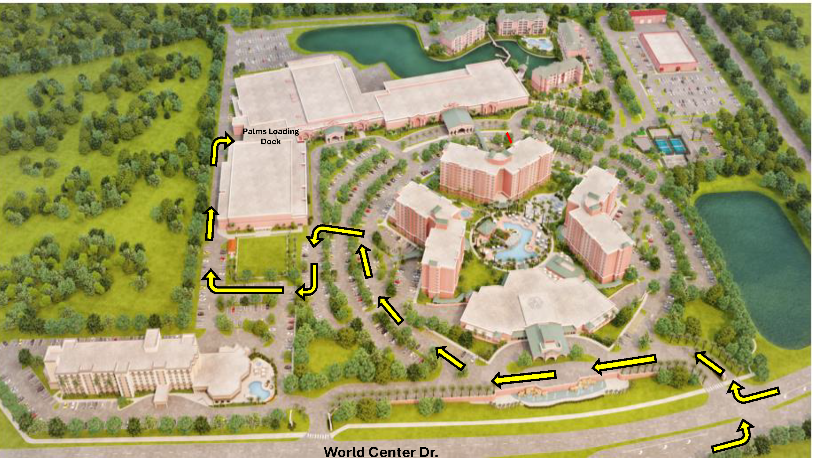 Caribe Royale Loading Dock Map